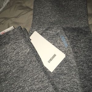 Gymshark Pants - Gymshark Flex High Waisted Leggings Charcoal/Teal Gymshark Pants - Gymshark Flex High Waisted Leggings Charcoal/Teal